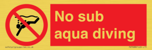 PV7688: No sub aqua diving
