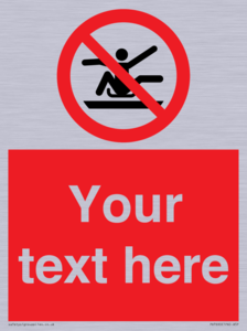PV7690: Custom Prohibition Do not stretch out of toboggan