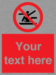 PV7690: Custom Prohibition Do not stretch out of toboggan