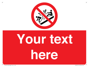 PV7691: Custom prohibition Do not ram into toboggans