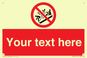 PV7691: Custom prohibition Do not ram into toboggans