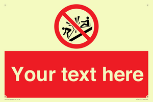 PV7691: Custom prohibition Do not ram into toboggans