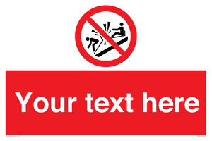 PV7691: Custom prohibition Do not ram into toboggans