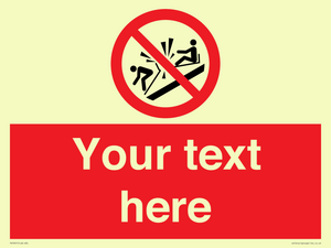 PV7691: Custom prohibition Do not ram into toboggans