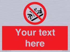 PV7691: Custom prohibition Do not ram into toboggans