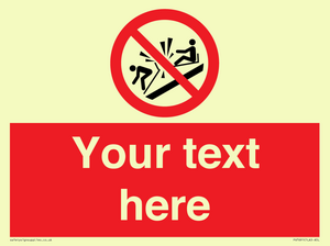 PV7691: Custom prohibition Do not ram into toboggans