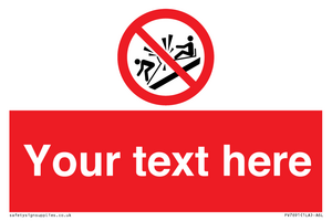 PV7691: Custom prohibition Do not ram into toboggans