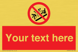 PV7691: Custom prohibition Do not ram into toboggans