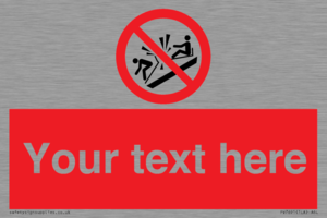 PV7691: Custom prohibition Do not ram into toboggans