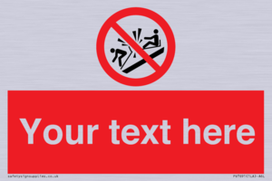 PV7691: Custom prohibition Do not ram into toboggans