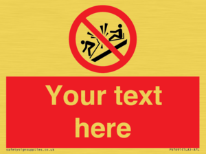 PV7691: Custom prohibition Do not ram into toboggans