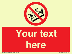 PV7691: Custom prohibition Do not ram into toboggans