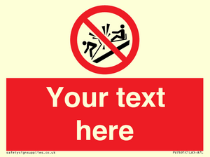 PV7691: Custom prohibition Do not ram into toboggans