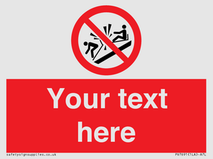 PV7691: Custom prohibition Do not ram into toboggans