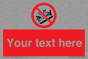 PV7691: Custom prohibition Do not ram into toboggans