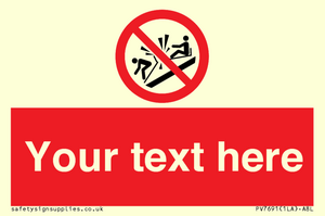 PV7691: Custom prohibition Do not ram into toboggans