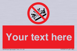 PV7691: Custom prohibition Do not ram into toboggans