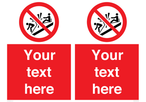 PV7691: Custom prohibition Do not ram into toboggans