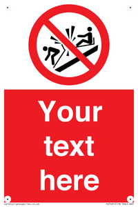 PV7691: Custom prohibition Do not ram into toboggans