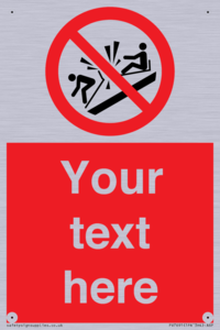 PV7691: Custom prohibition Do not ram into toboggans