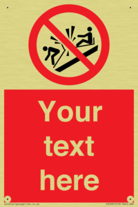 PV7691: Custom prohibition Do not ram into toboggans