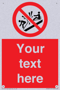 PV7691: Custom prohibition Do not ram into toboggans