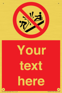 PV7691: Custom prohibition Do not ram into toboggans