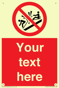 PV7691: Custom prohibition Do not ram into toboggans