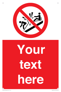 PV7691: Custom prohibition Do not ram into toboggans