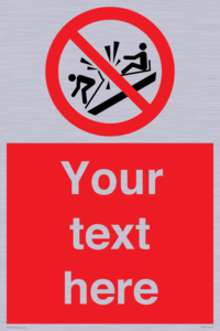 PV7691: Custom prohibition Do not ram into toboggans