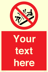 PV7691: Custom prohibition Do not ram into toboggans