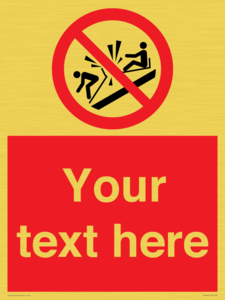 PV7691: Custom prohibition Do not ram into toboggans