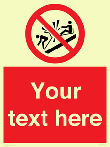 PV7691: Custom prohibition Do not ram into toboggans