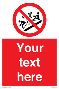 PV7691: Custom prohibition Do not ram into toboggans