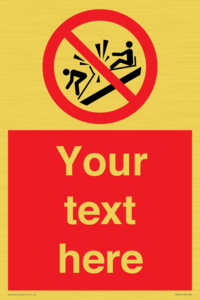 PV7691: Custom prohibition Do not ram into toboggans