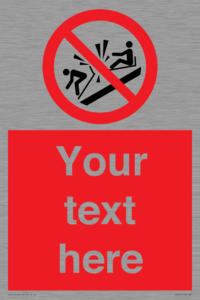 PV7691: Custom prohibition Do not ram into toboggans