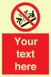 PV7691: Custom prohibition Do not ram into toboggans