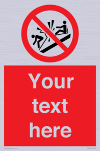 PV7691: Custom prohibition Do not ram into toboggans