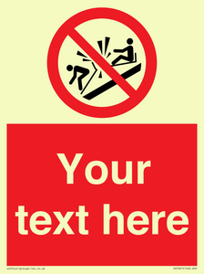 PV7691: Custom prohibition Do not ram into toboggans