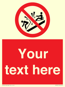 PV7691: Custom prohibition Do not ram into toboggans