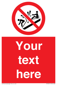 PV7691: Custom prohibition Do not ram into toboggans