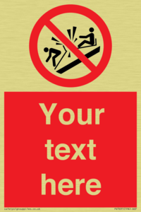 PV7691: Custom prohibition Do not ram into toboggans