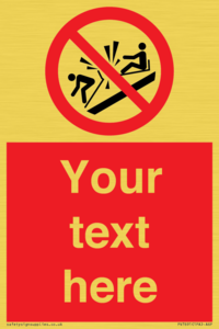 PV7691: Custom prohibition Do not ram into toboggans