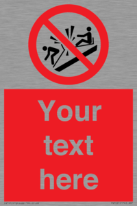 PV7691: Custom prohibition Do not ram into toboggans