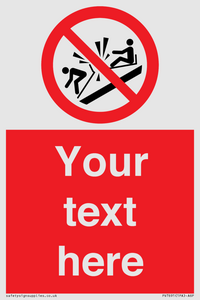 PV7691: Custom prohibition Do not ram into toboggans