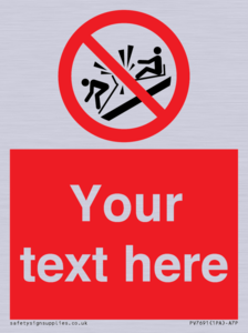 PV7691: Custom prohibition Do not ram into toboggans