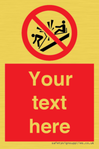 PV7691: Custom prohibition Do not ram into toboggans