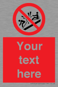 PV7691: Custom prohibition Do not ram into toboggans