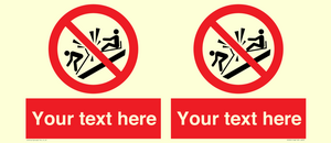 PV7691: Custom prohibition Do not ram into toboggans