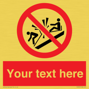 PV7691: Custom prohibition Do not ram into toboggans